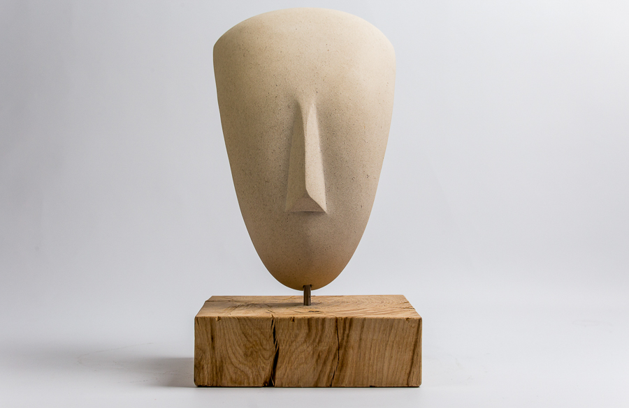 Mask Head Sculpture